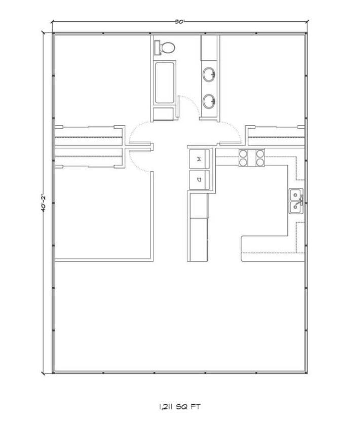 Large house kit floor plan