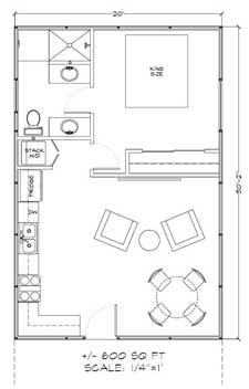 Gambrel house kit floor plan