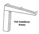 Full-cantilever frame