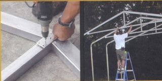 House kit roof frame assembly