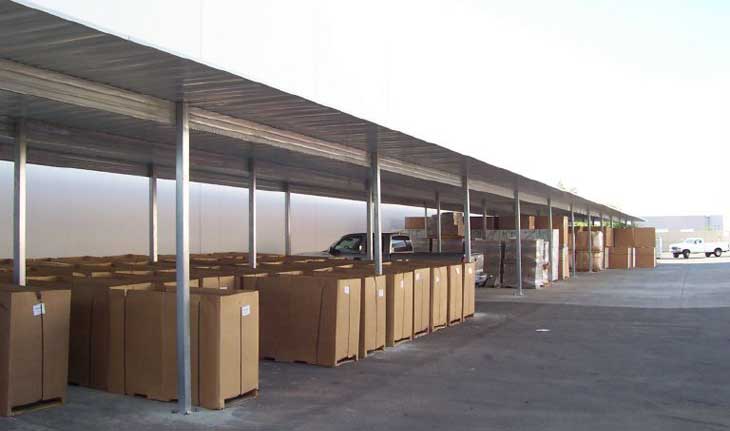 TX commercial carports post and purlin system