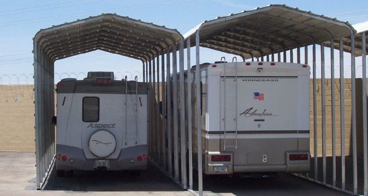 RV Covered Parking in Commercial Application