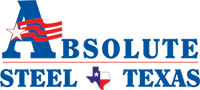 Absolute Steel in Texas Metal Buildings Logo