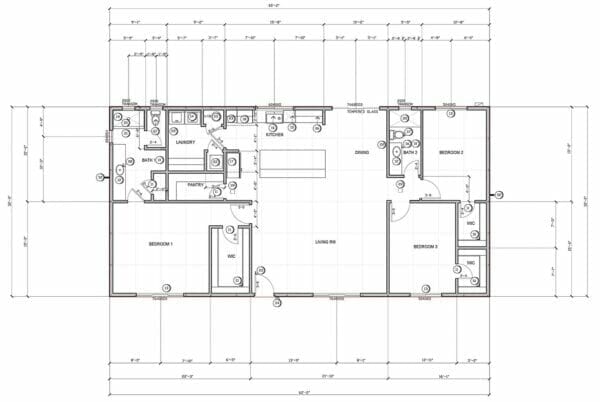 The Evans conceptual floor plan
